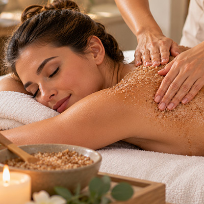 Organic Body Scrub & Massage